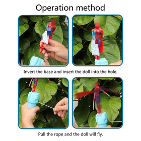 AMBXDE inverted launcher with pull rope in use.