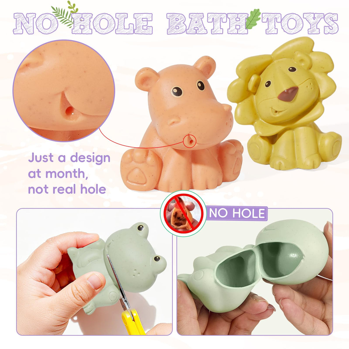 AMCHSURI lion bath toy glides on water, inviting imaginative play and fine motor practice.