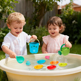 AMCHSURI suction bases illustrate secure wall mounting for stable play.