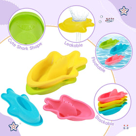 AMCHSURI bath toys: watering can for drizzle play and water flow exploration.