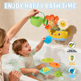 AMCHSURI floating boats support scooping and stacking during bath play