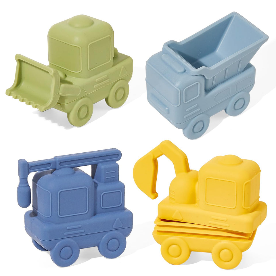AMCHSURI truck bath toy with dump truck focus promotes imaginative play and easy cleanup.