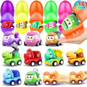 AMENON jumbo Easter eggs with pull-back cars for exciting hunts