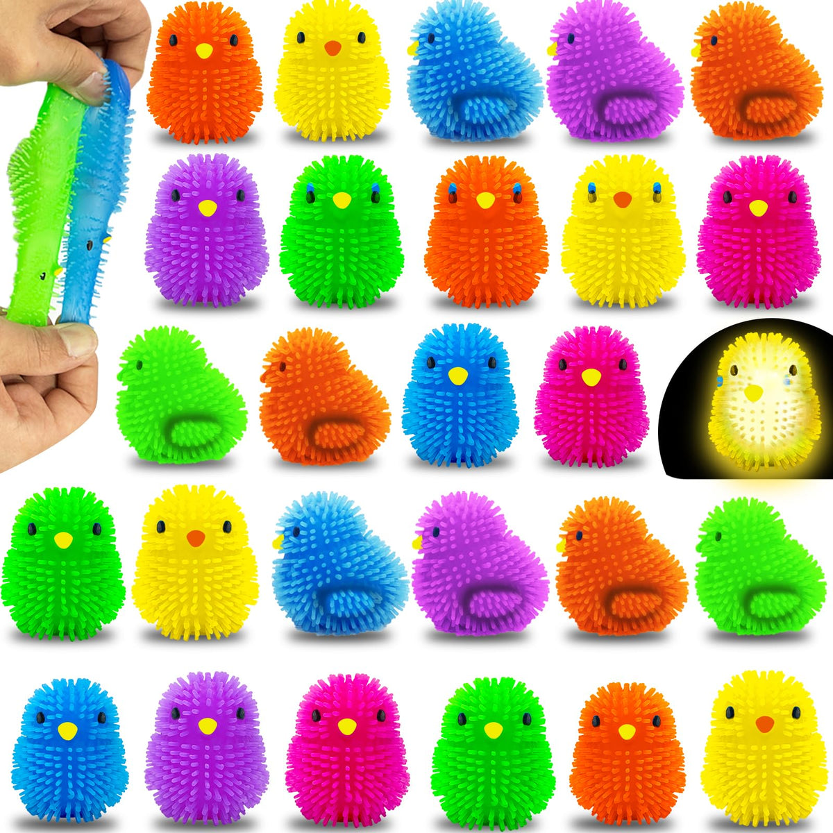 AMENON 24-pack prefilled Easter eggs for colorful egg hunts and gifting.