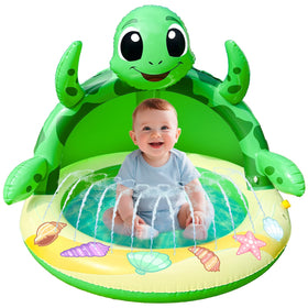 AMENON turtle sprinkler pool for safe outdoor cooling and imaginative play.