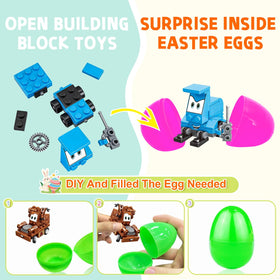 AMENON building blocks vehicles assortment in bright colors for creative playtime