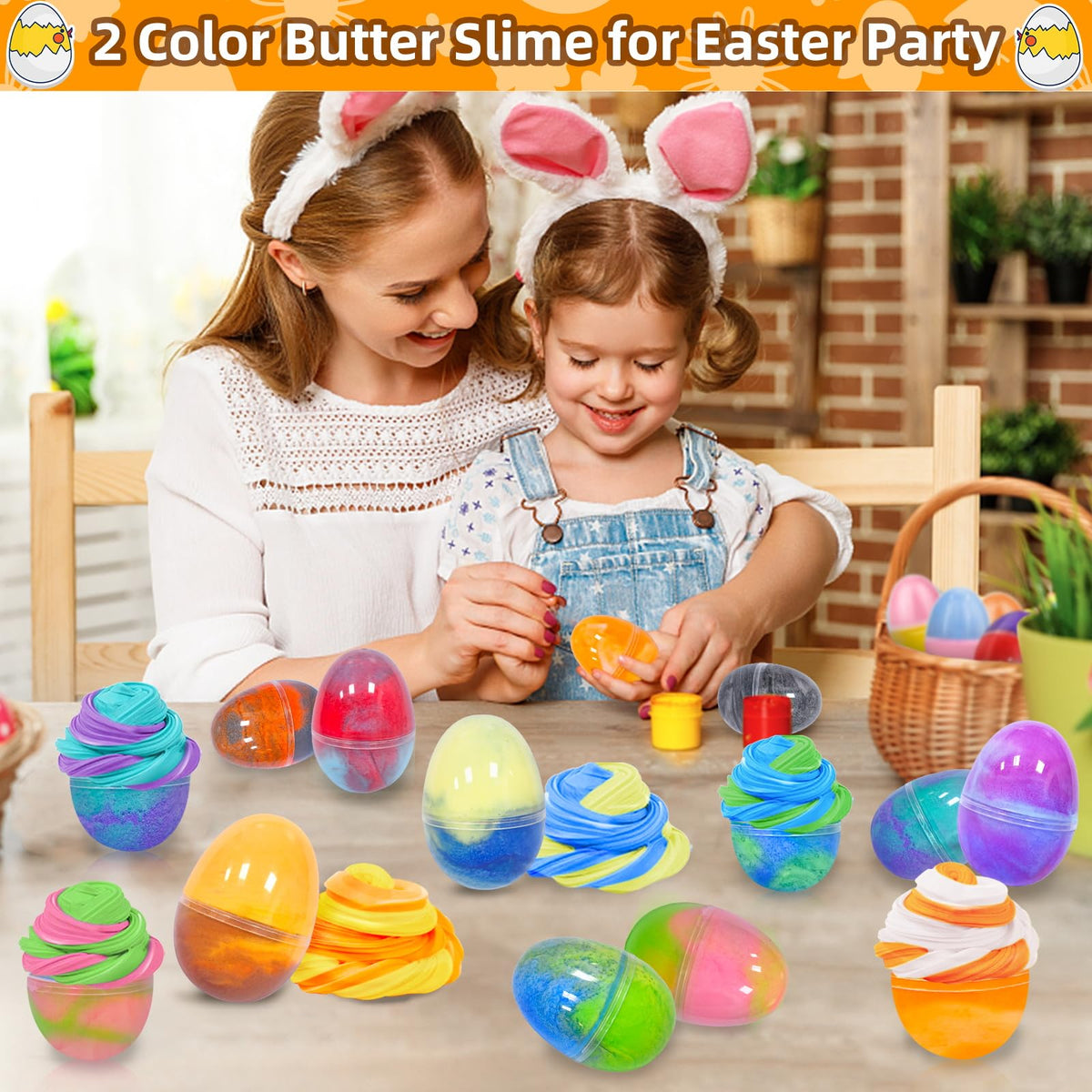 Safe, non-toxic AMENON slime eggs suitable for kids with supervision.