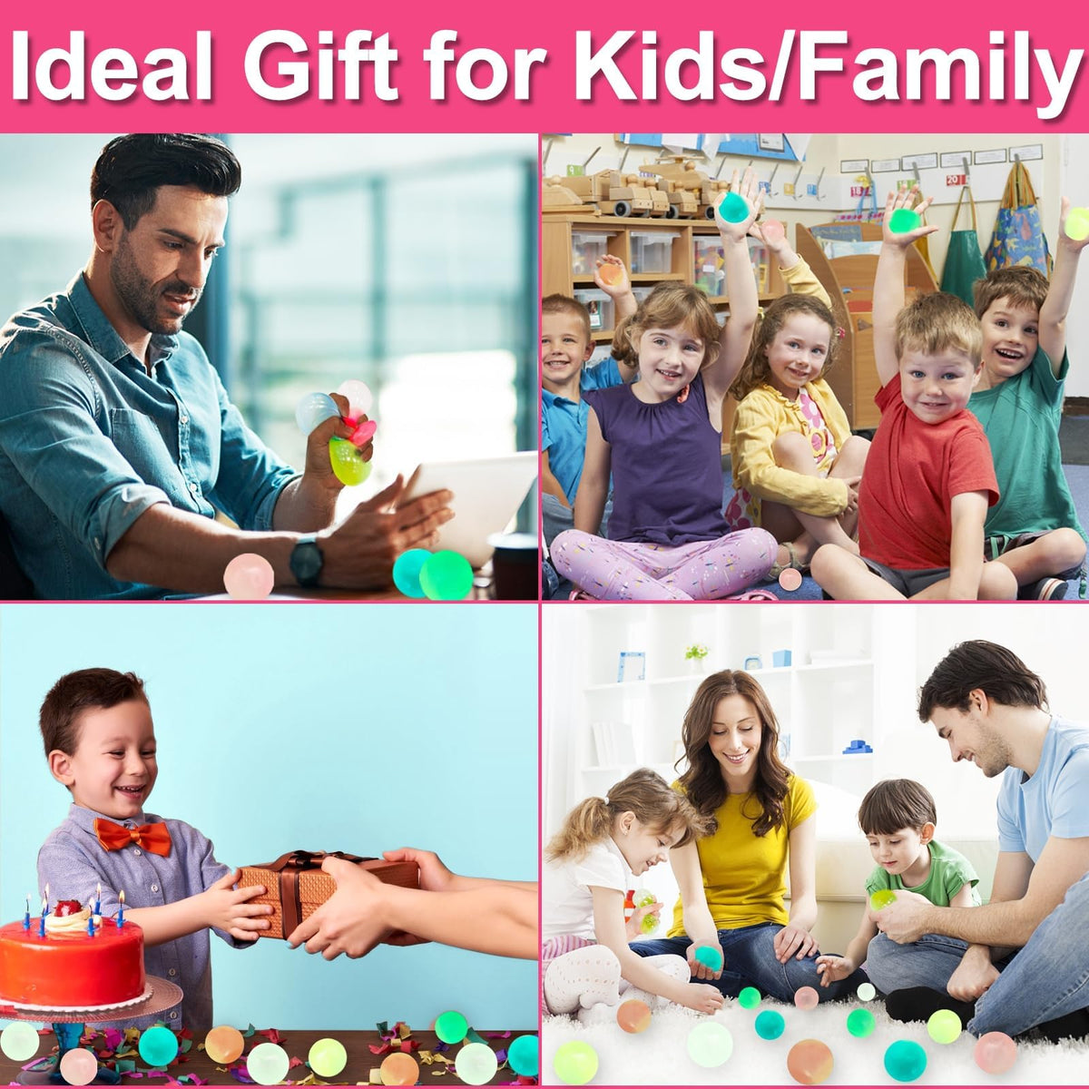 AMENON color-variety glow balls support color sorting and play.