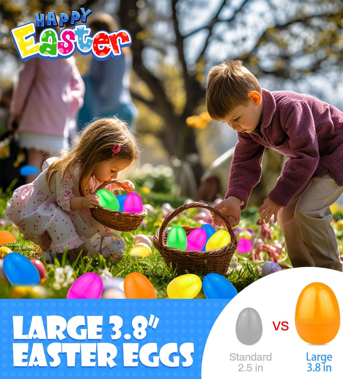 AMENON jumbo Easter egg pink brightens party decor and gifts.