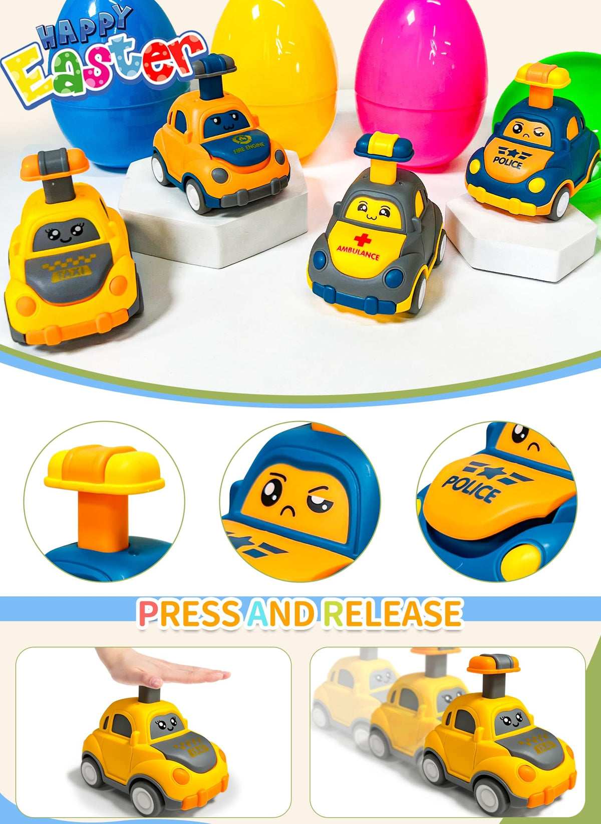 AMENON fire engine inside egg sparks imaginative play and colorful decor