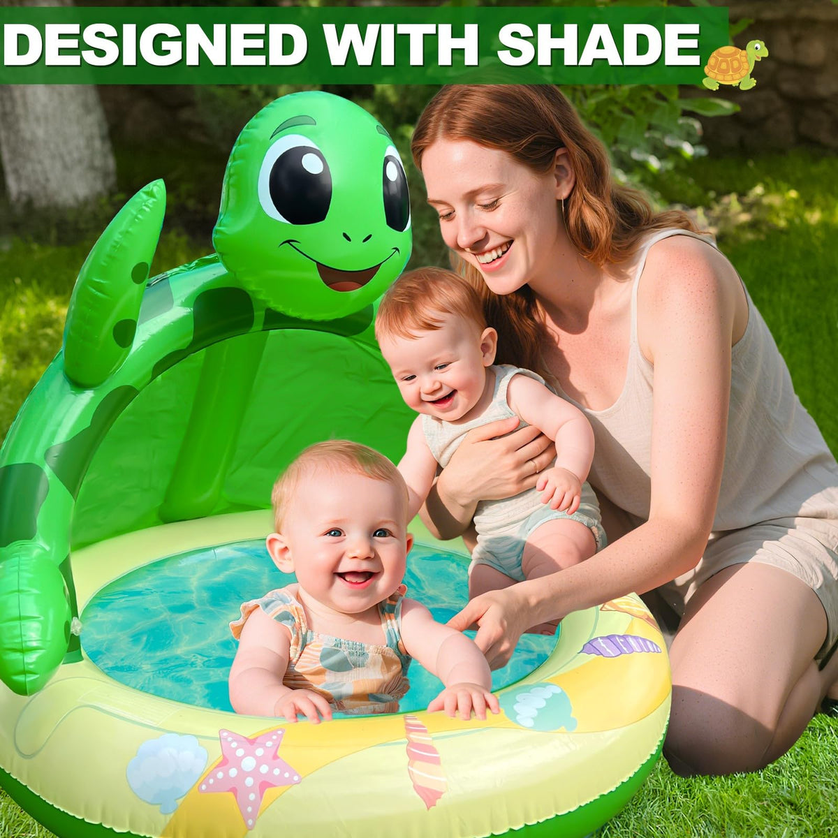 AMENON foldable turtle pool stores compactly after use.