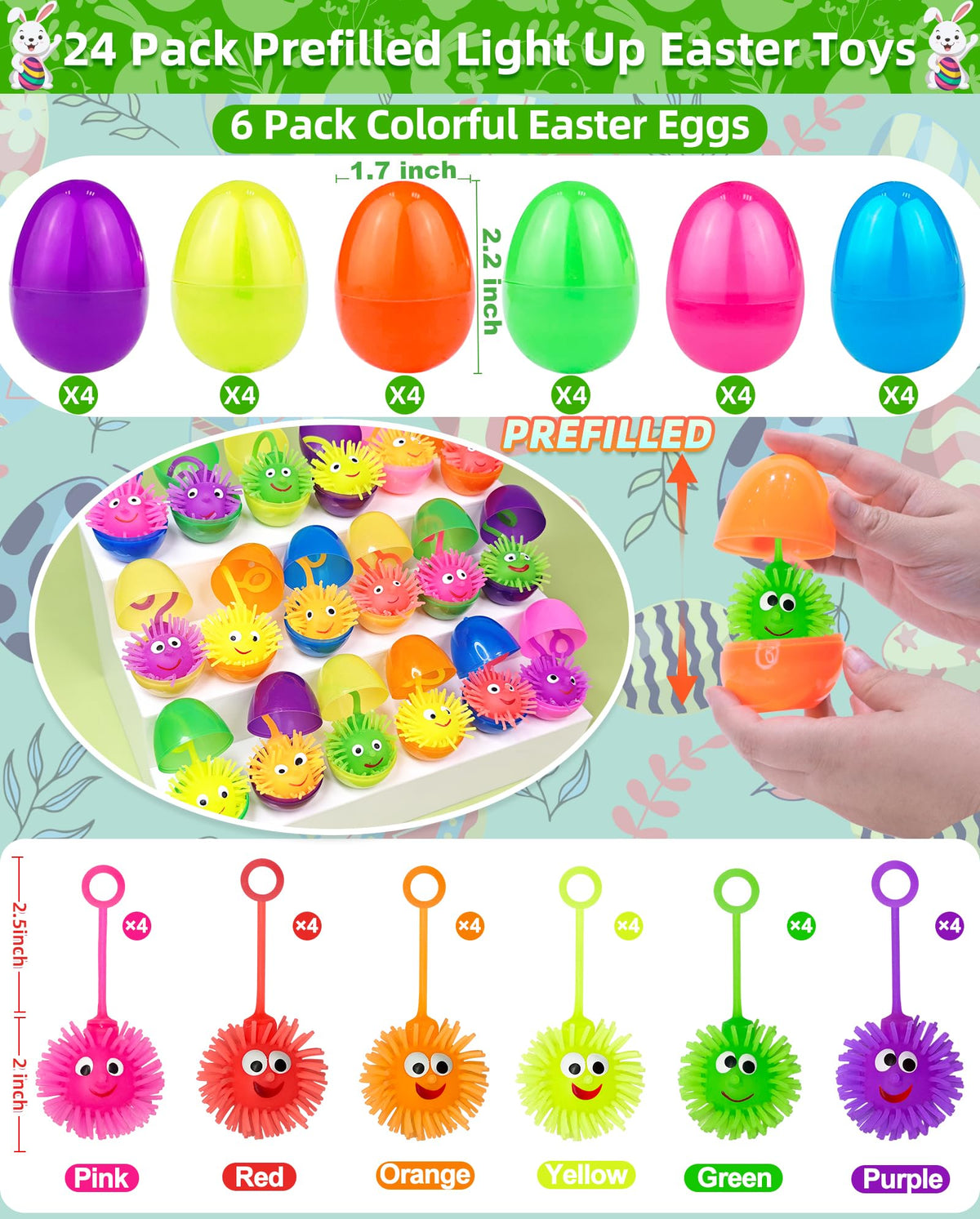AMENON prefixed Easter eggs reveal squeezable glow ball inside