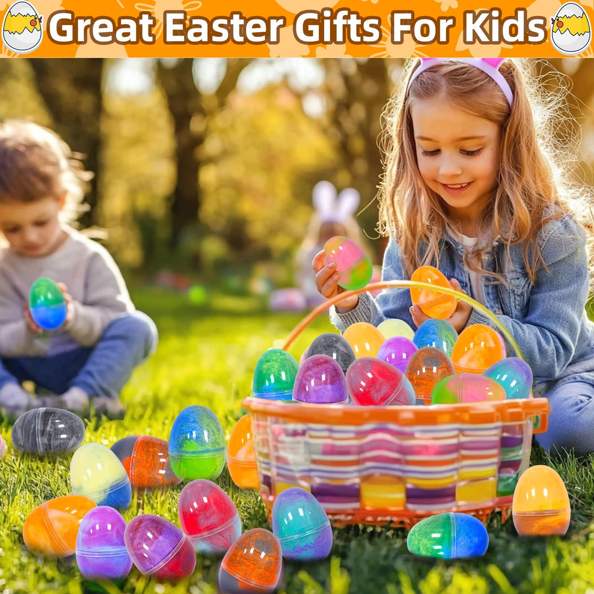 Sensory play with AMENON slime eggs enhances tactile exploration and focus.