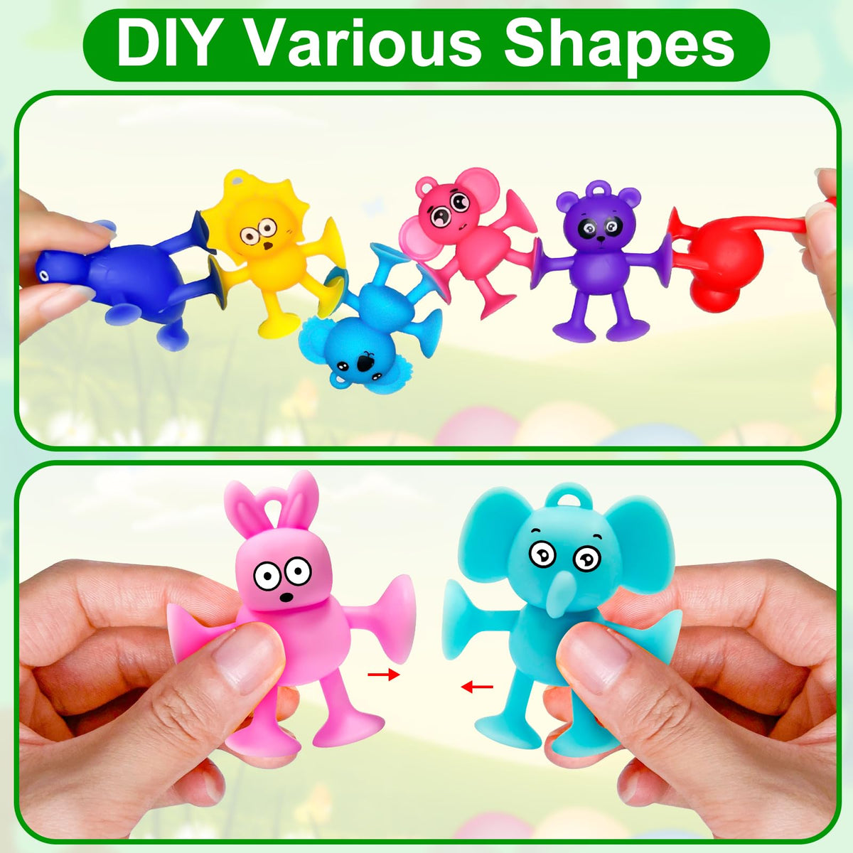 AMENON silicone suction toys provide safe, engaging play on smooth surfaces.