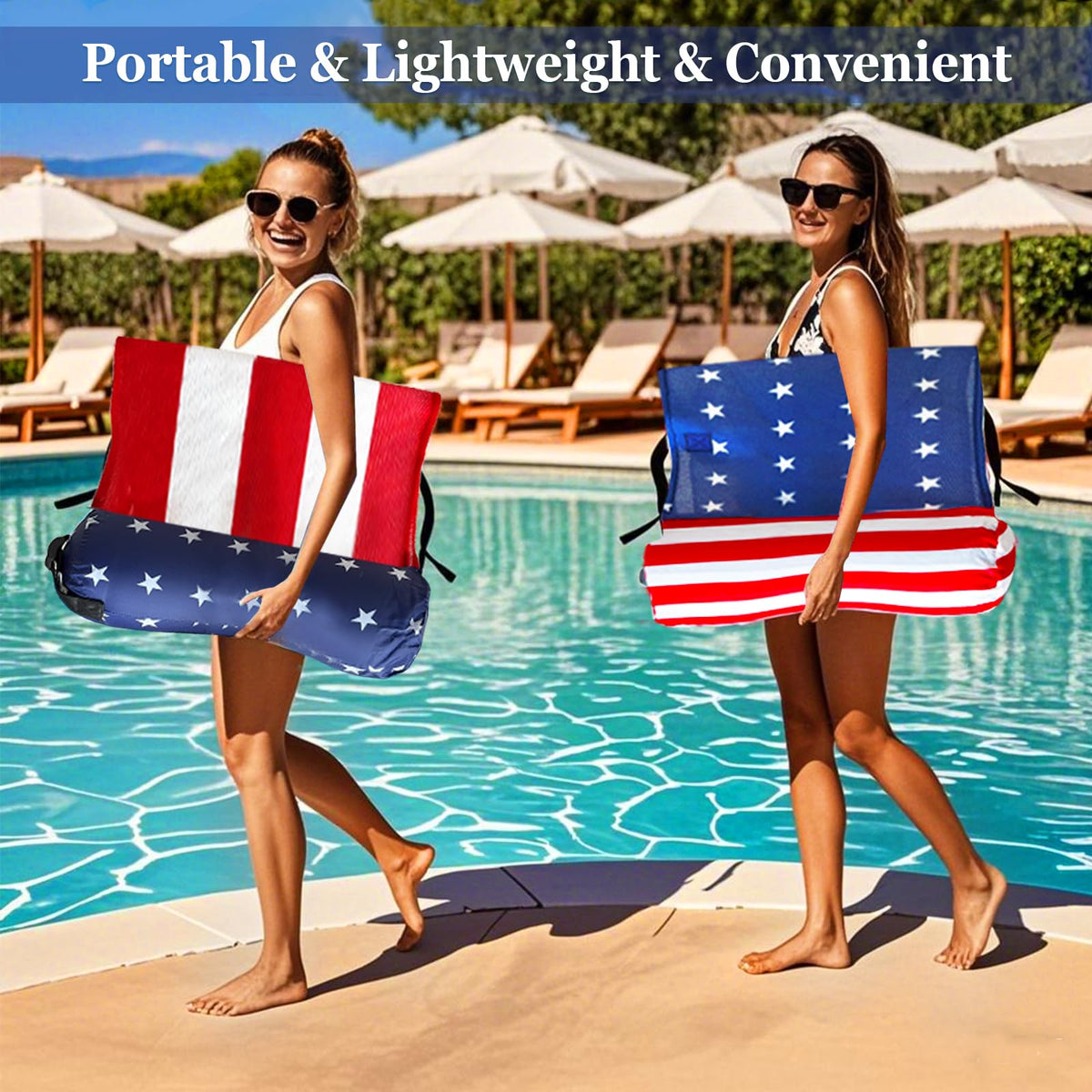 AMENON two-pack pool floats ideal for shared pool parties