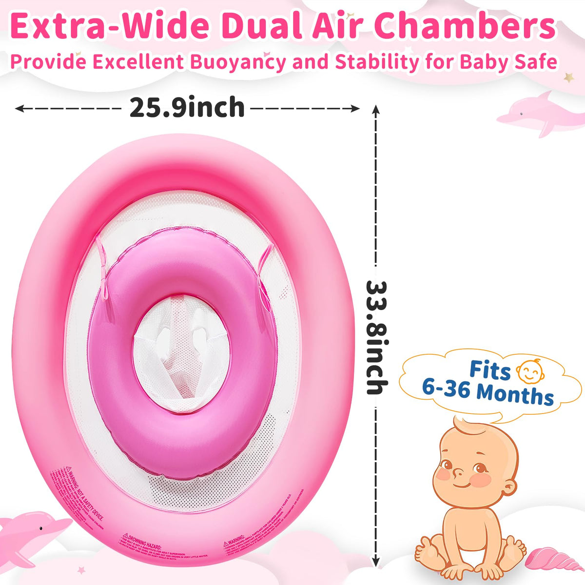 AMENON 4-stage UPF 50+ canopy shields delicate skin