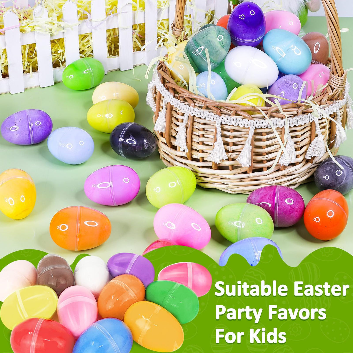 AMENON vibrant slime colors inside Easter eggs for festive crafts and hunts.
