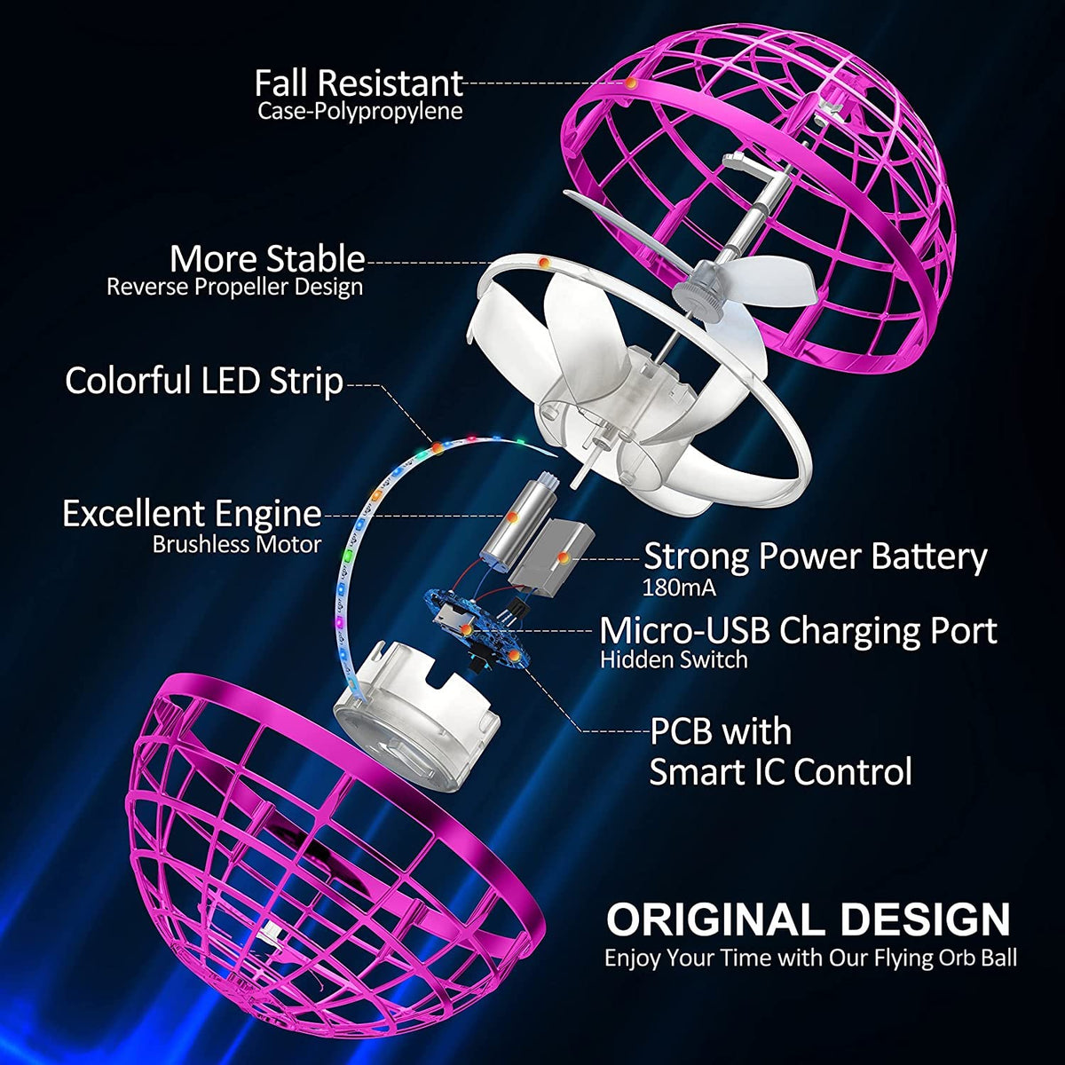 AMERFIST Cosmic Globe Boomerang shows dynamic flight paths for outdoor fun.