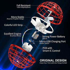 AMERFIST cosmic globe boomerang hover ball in ambient light motion