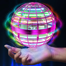 AMERFIST Flying Orb Ball Toy with pink LED for night play.