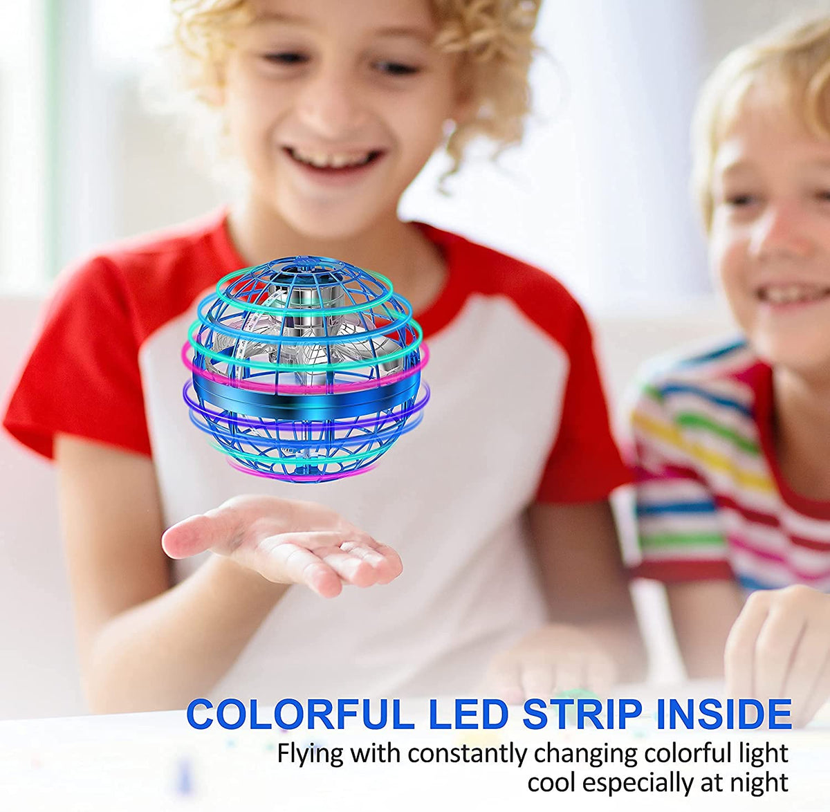 AMERFIST Flying Orb Ball Toy glowing at night enhances outdoor fun