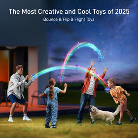 AMERFIST flying toy showing contact sensing system for responsive play.