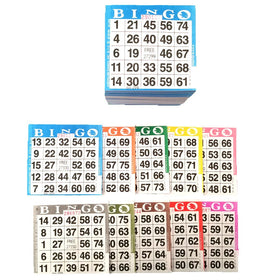 American Games 10-color bingo books show vibrant sheets for quick, social bingo sessions