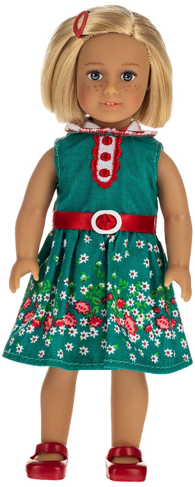 American Girl Kit Mini Doll wearing authentic 1930s outfit for historical play and display.