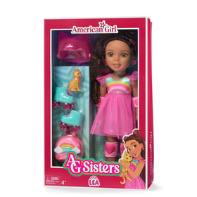American Girl Lea doll cat-face helmet adds whimsical safety gear for imaginative journeys
