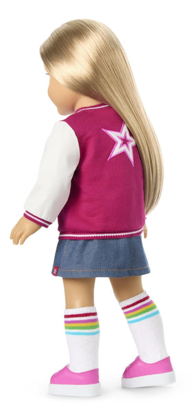 Truly Me 131 pink sneakers completing a ready-to-play look