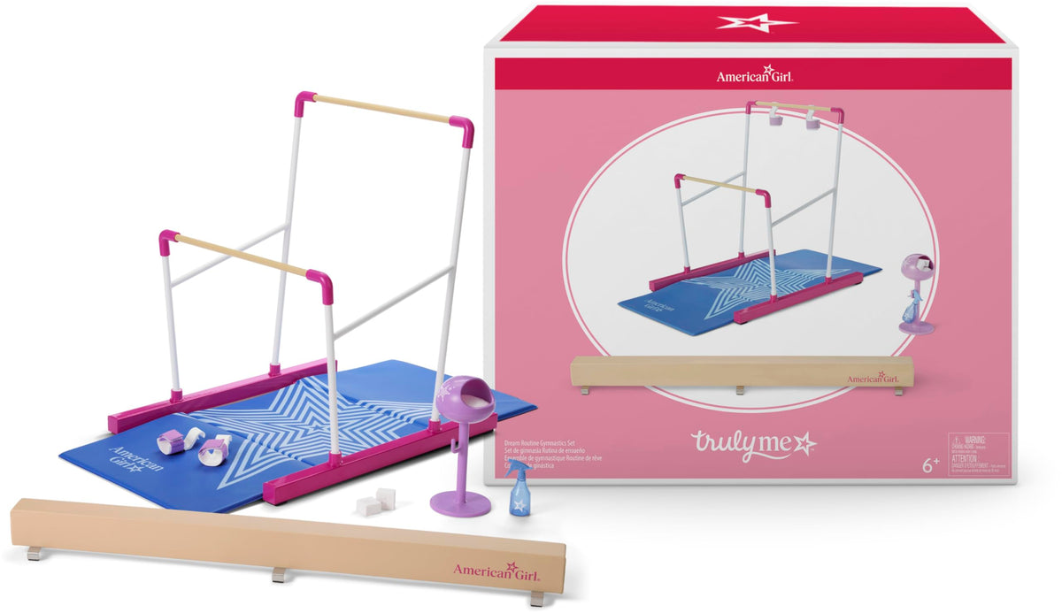American Girl Truly Me 18-inch beam with tan fabric wrap for sturdy practice.