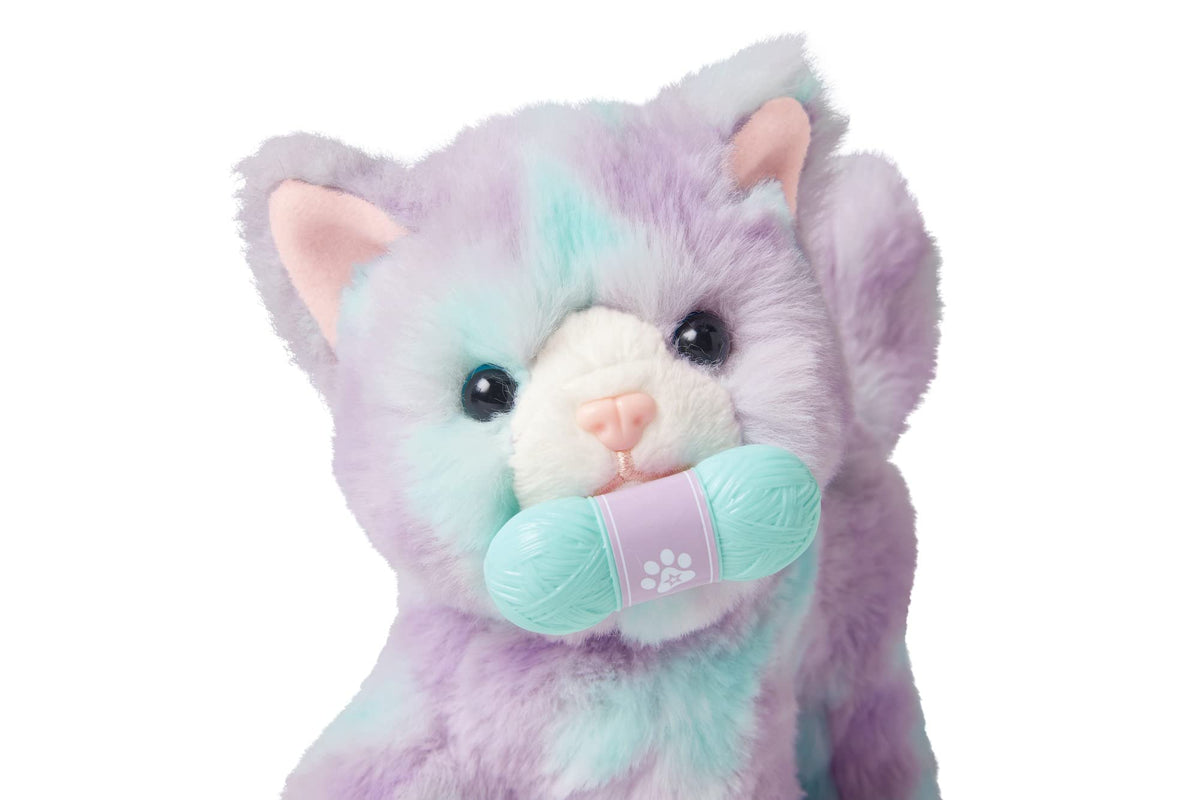 American Girl Truly Me Purrpley Pink Kittycat box transforms into a pet house for naps.