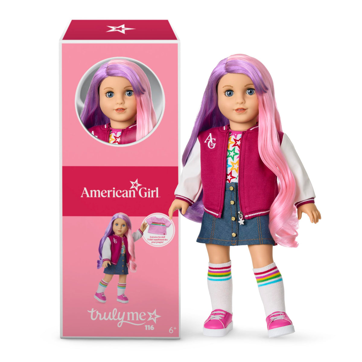 American Girl Truly Me 18-inch doll front view with stylish outfit for imaginative play