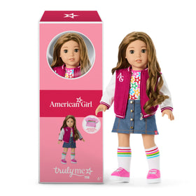 American Girl Truly Me 18-inch doll with hazel eyes, ready for imaginative play.