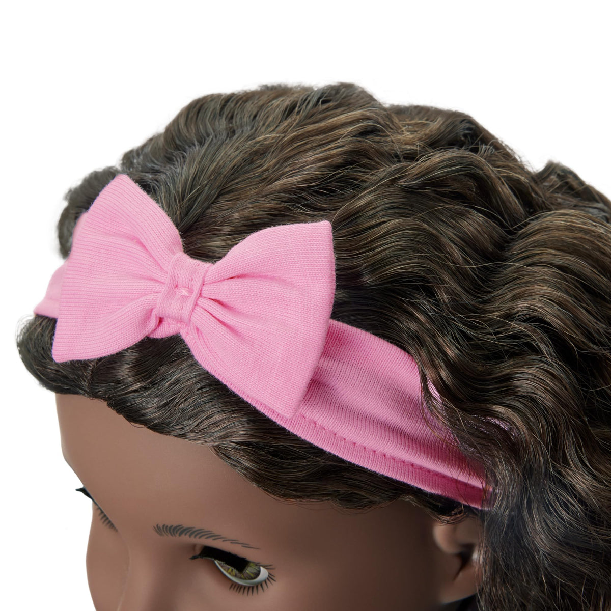 American Girl Truly Me pink headband adds cute detail and secure comfort.