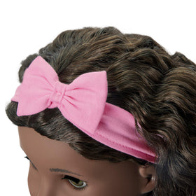 American Girl Truly Me pink headband adds cute detail and secure comfort.
