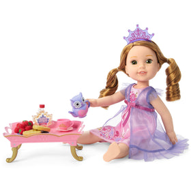 American Girl WellieWishers purple owl teapot adds playful tea time charm
