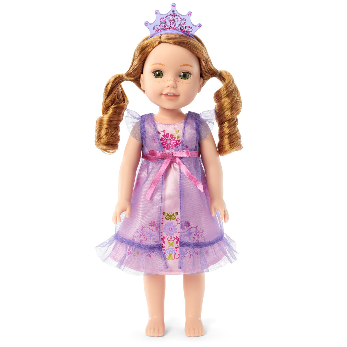 American Girl WellieWishers purple tiara headband with glitter adds magical sparkle.