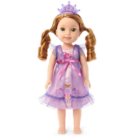 American Girl WellieWishers purple tiara headband with glitter adds magical sparkle.