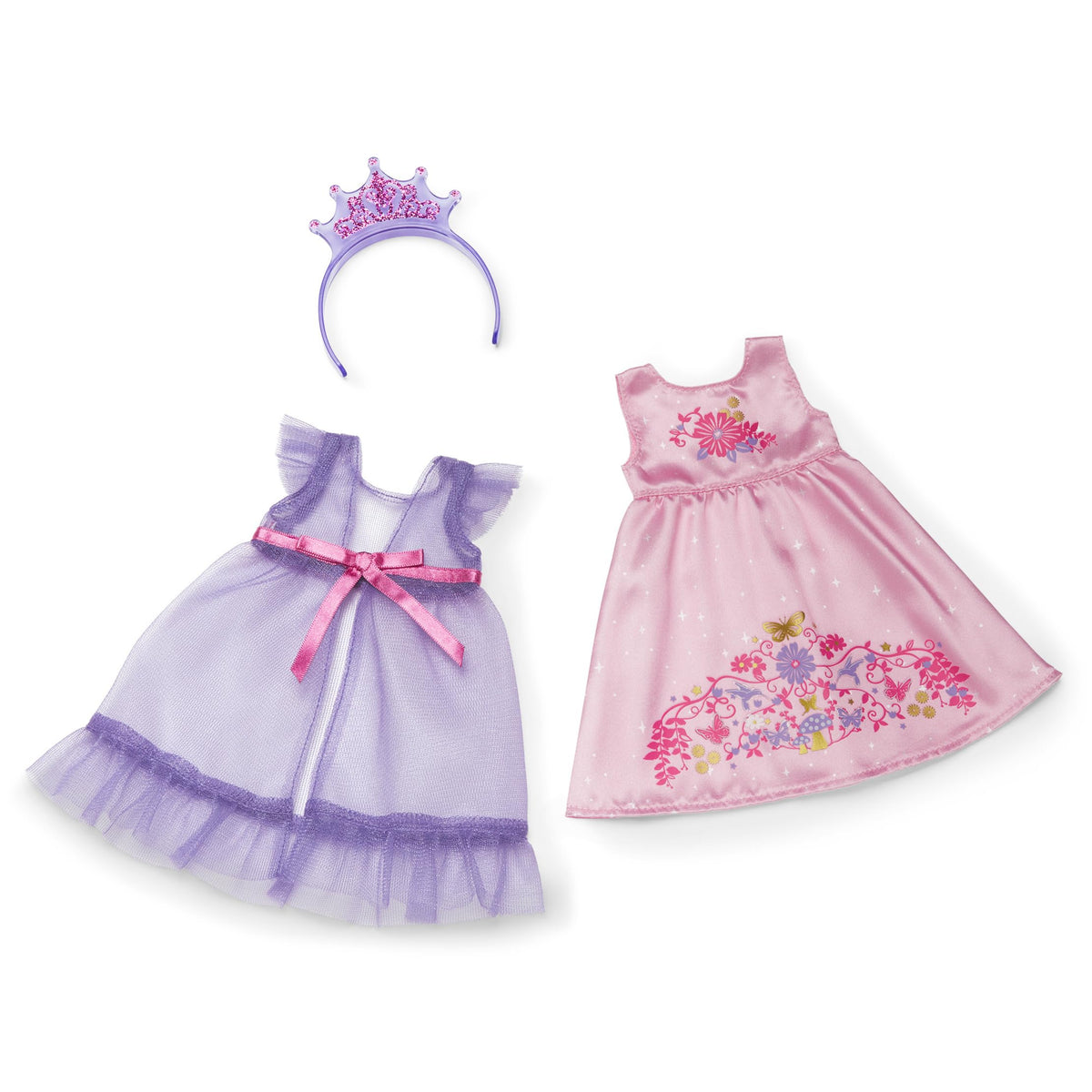 American Girl WellieWishers sheer empire-waist robe with bow closure for elegant layering.