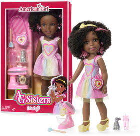American Girl Wesley doll with brown eyes, inviting imaginative play and storytelling