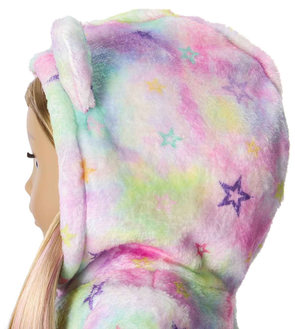 Pastel rainbow pattern adds playful style to American Girl doll nightwear