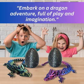 Amerimaker dragon with surprise egg demonstrates playful gifting and gift-ready packaging.