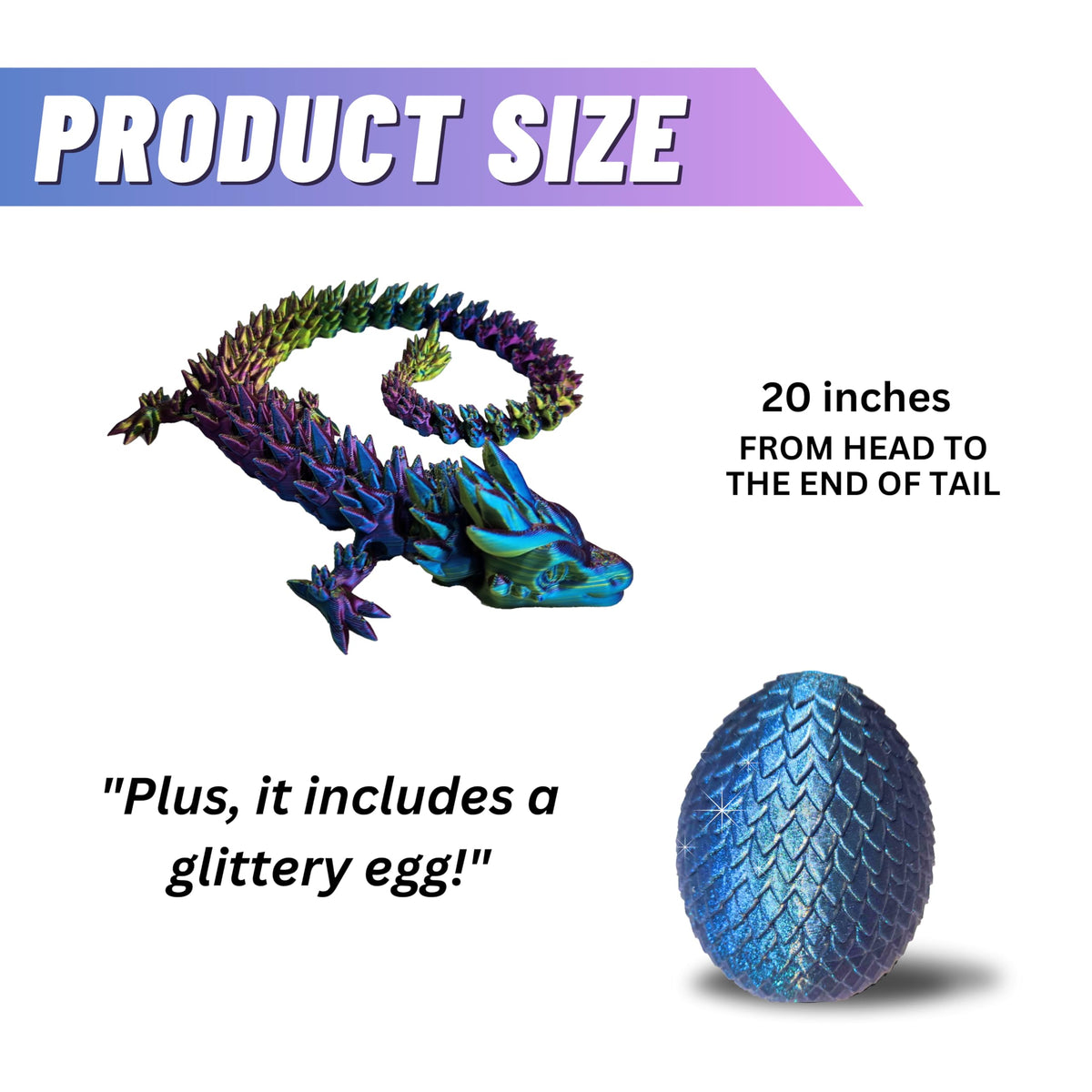 Amerimaker rainbow dragon scales with color-changing detail for display.