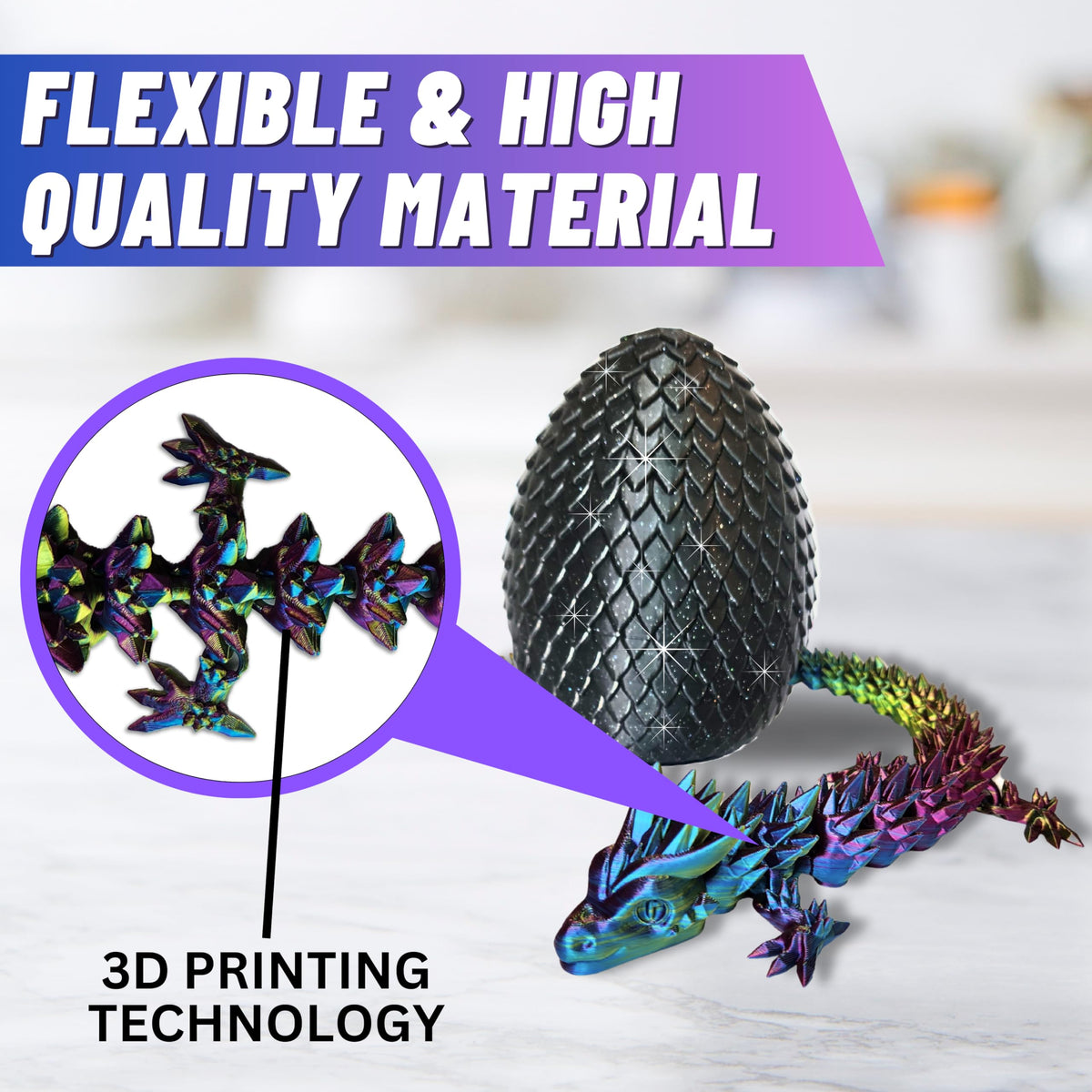 Amerimaker dragon-display piece adds a magical desktop accent.