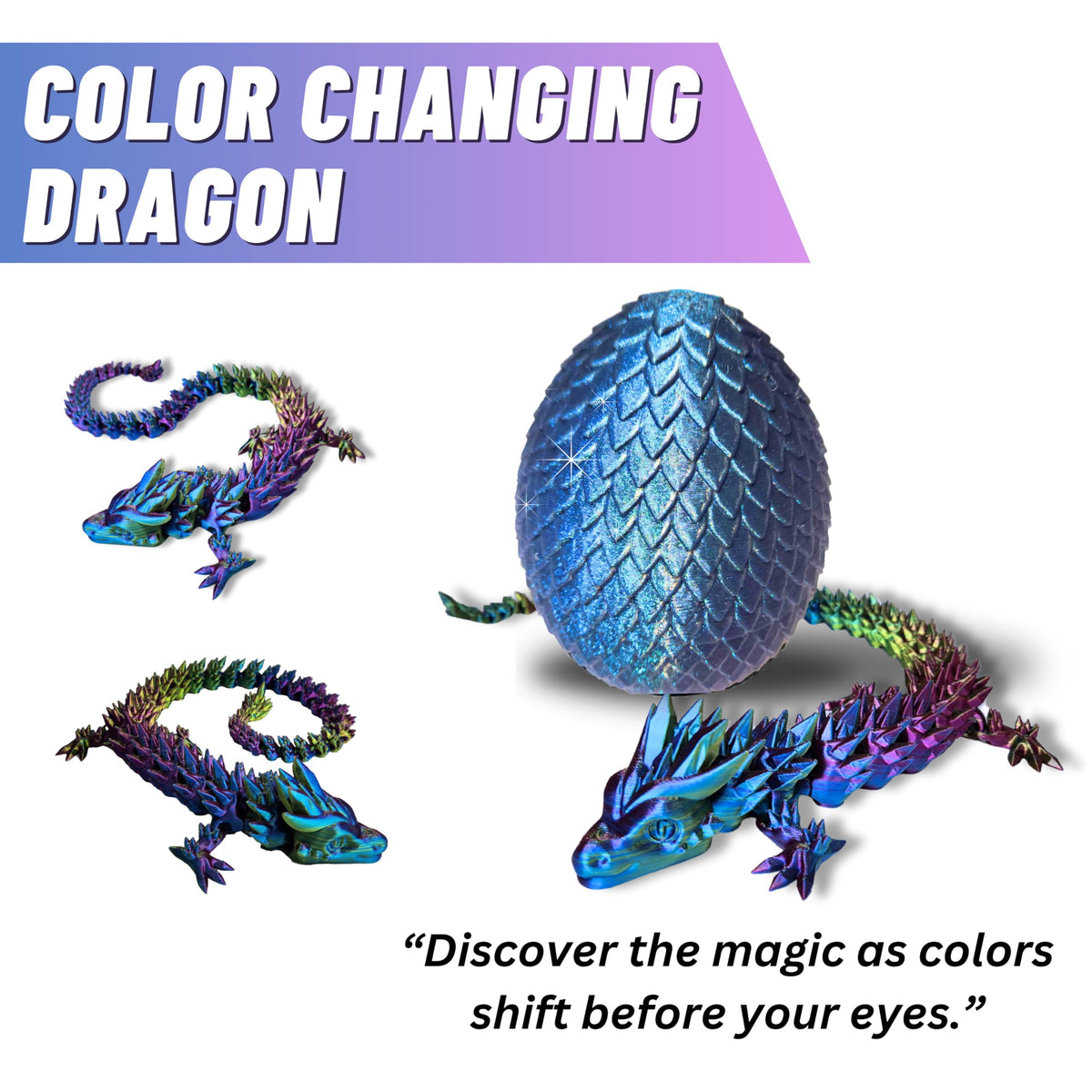 Amerimaker dragon with inner surprise egg for curious discovery.