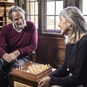 AMEROUS durable wooden construction supports years of family chess
