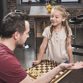 AMERO-US magnetic chessmen stay on board during movement.