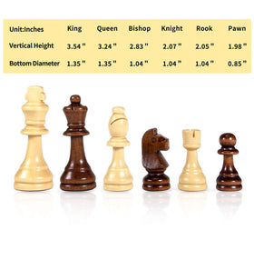 AMEROUS anti-scratch bottom protects your chessboard surface.