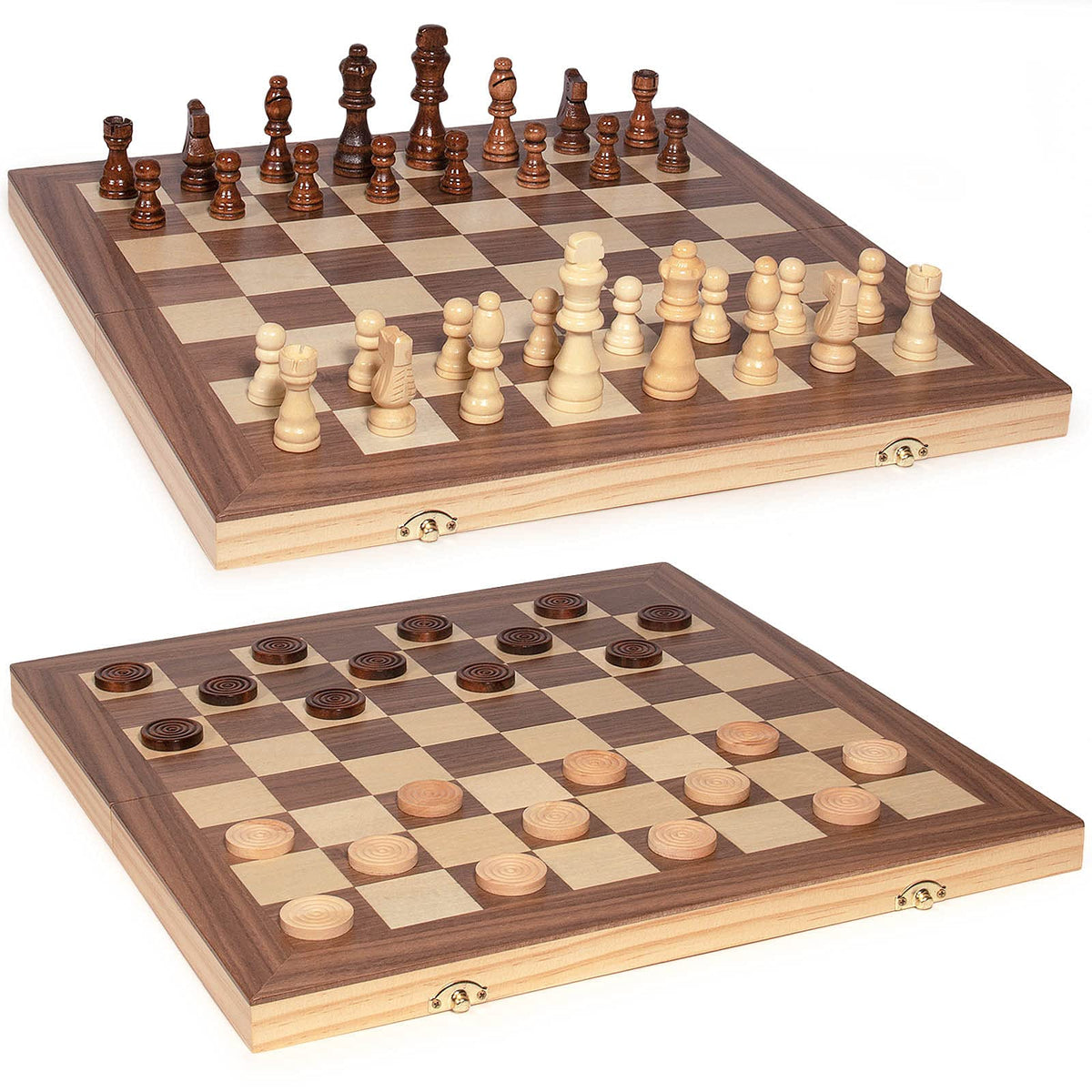 AMEROUS chess pieces in pine wood with smooth handling